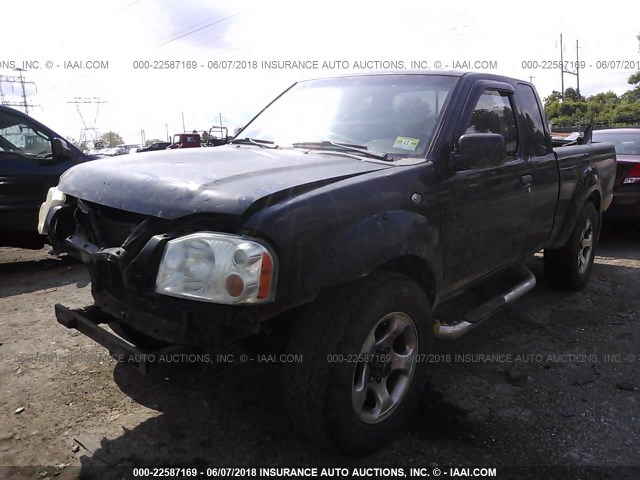 1N6MD26YX2C354945 - 2002 NISSAN FRONTIER KING CAB SC BLACK photo 2