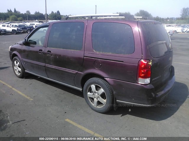 1GNDV33127D190161 - 2007 CHEVROLET UPLANDER LT MAROON photo 3