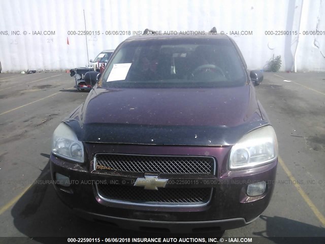 1GNDV33127D190161 - 2007 CHEVROLET UPLANDER LT MAROON photo 6