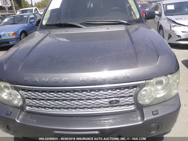 SALMF15486A219544 - 2006 LAND ROVER RANGE ROVER HSE GRAY photo 6