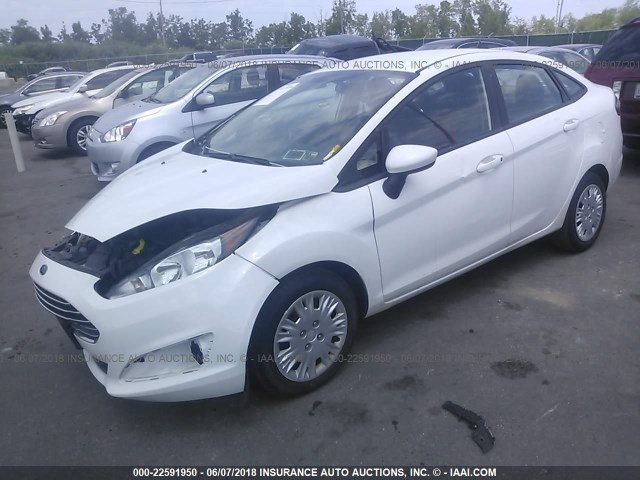 3FADP4AJ7EM232021 - 2014 FORD FIESTA S WHITE photo 2