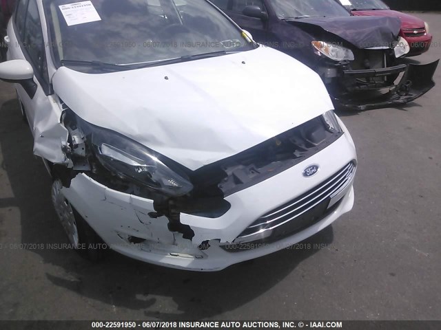 3FADP4AJ7EM232021 - 2014 FORD FIESTA S WHITE photo 6