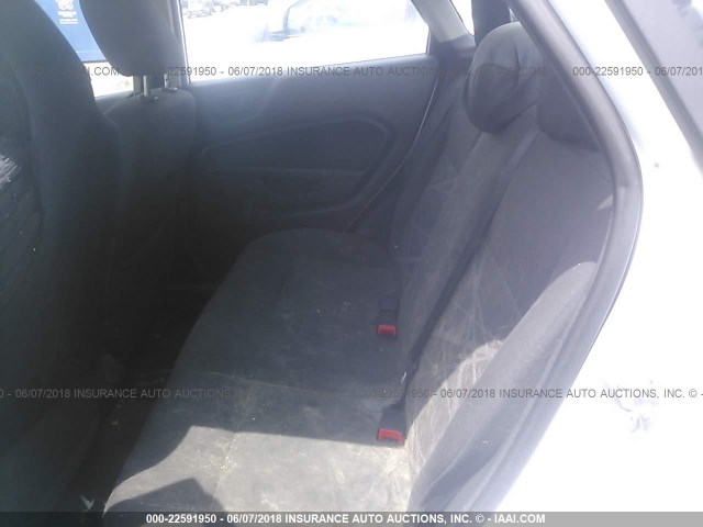 3FADP4AJ7EM232021 - 2014 FORD FIESTA S WHITE photo 8