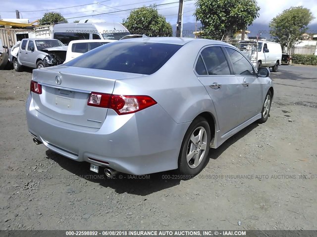 JH4CU2F88CC018287 - 2012 ACURA TSX SE SILVER photo 4