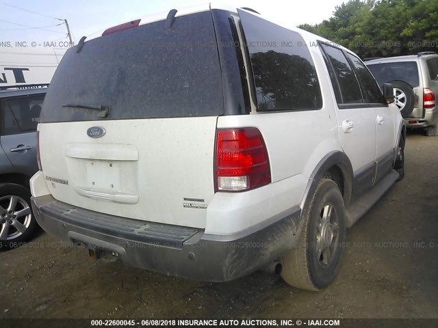 1FMFU18L43LB83145 - 2003 FORD EXPEDITION EDDIE BAUER WHITE photo 4