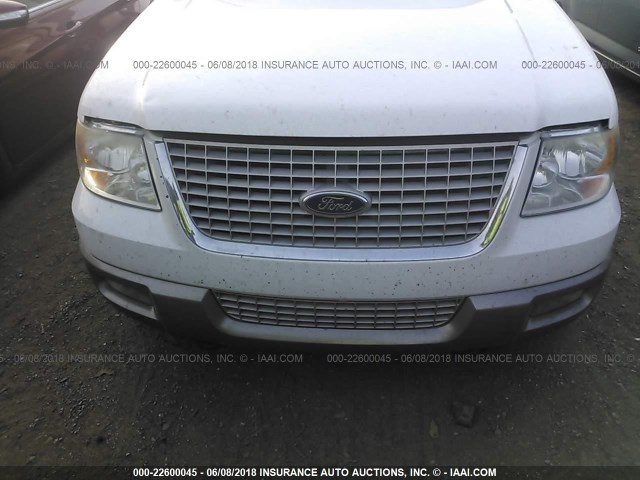 1FMFU18L43LB83145 - 2003 FORD EXPEDITION EDDIE BAUER WHITE photo 6