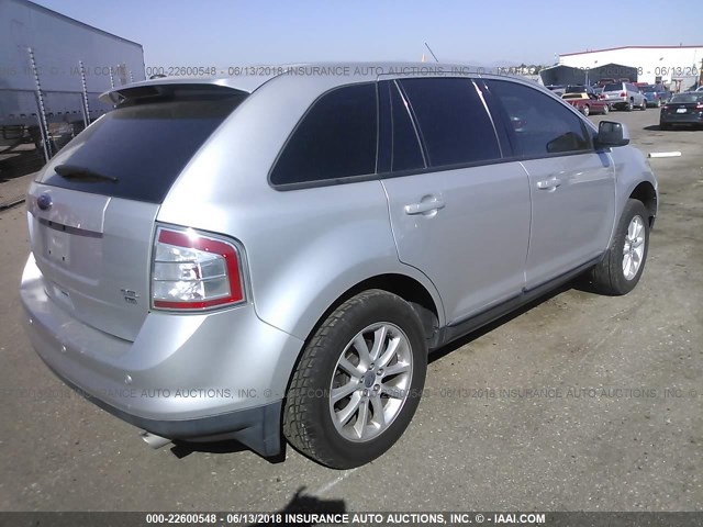 2FMDK4JC2ABB07526 - 2010 FORD EDGE SEL SILVER photo 4