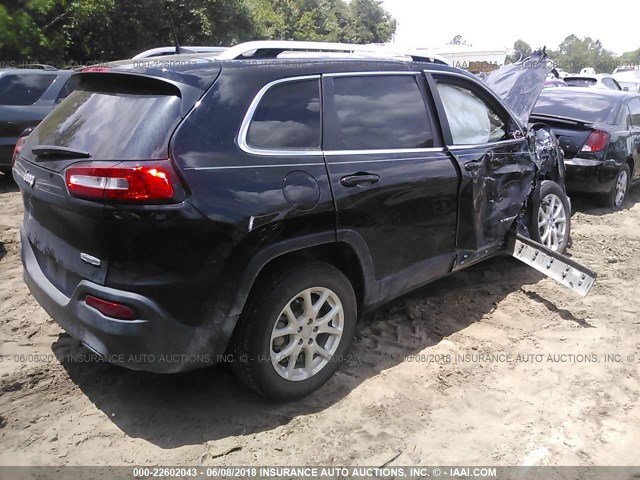 1C4PJLCB8JD503716 - 2018 JEEP CHEROKEE LATITUDE BLACK photo 4