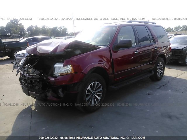 1FMJU1HT0FEF50206 - 2015 FORD EXPEDITION XLT/KING RANCH RED photo 2