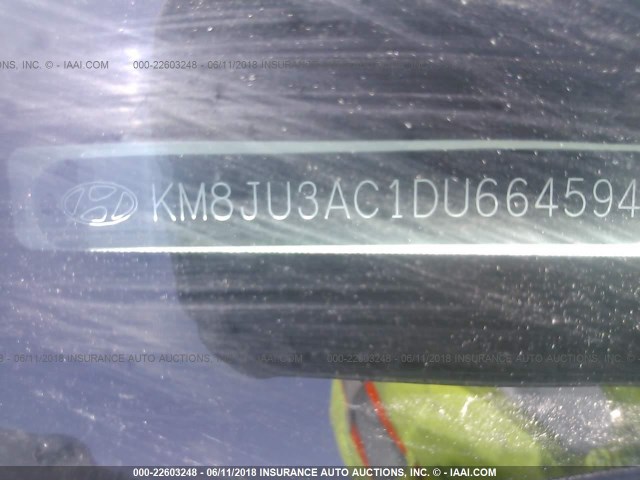 KM8JU3AC1DU664594 - 2013 HYUNDAI TUCSON GLS/LIMITED თეთრი ფოტო 9