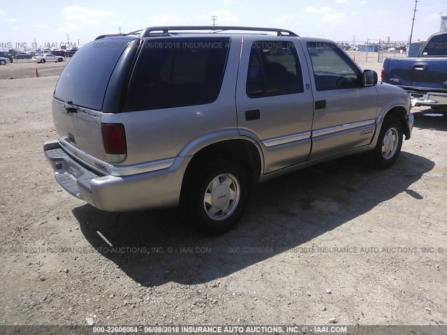 1GKCS13W112118369 - 2001 GMC JIMMY SLE Pewter photo 4