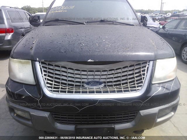 1FMPU16526LA25691 - 2006 FORD EXPEDITION XLT BLACK photo 6