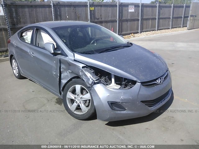 KMHDH4AE6DU726595 - 2013 HYUNDAI ELANTRA GLS/LIMITED SILVER photo 1