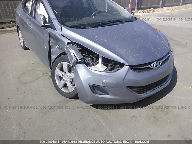 KMHDH4AE6DU726595 - 2013 HYUNDAI ELANTRA GLS/LIMITED SILVER photo 6