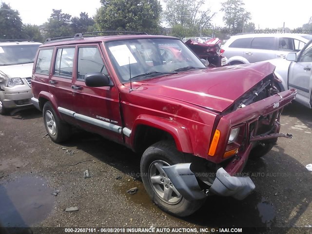 1J4FF68S0XL644408 - 1999 JEEP CHEROKEE SPORT/CLASSIC წითელი ფოტო 1