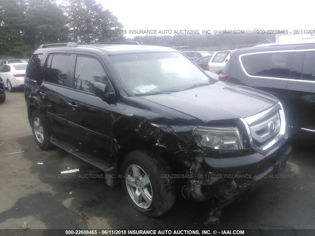 5FNYF4H72BB102317 - 2011 HONDA PILOT EXLN BLACK photo 6