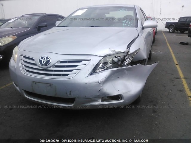 4T1BE46K97U129928 - 2007 TOYOTA CAMRY NEW GENERAT CE/LE/XLE/SE SILVER photo 6