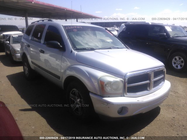 1D4HD48N66F167437 - 2006 DODGE DURANGO SLT SILVER photo 1