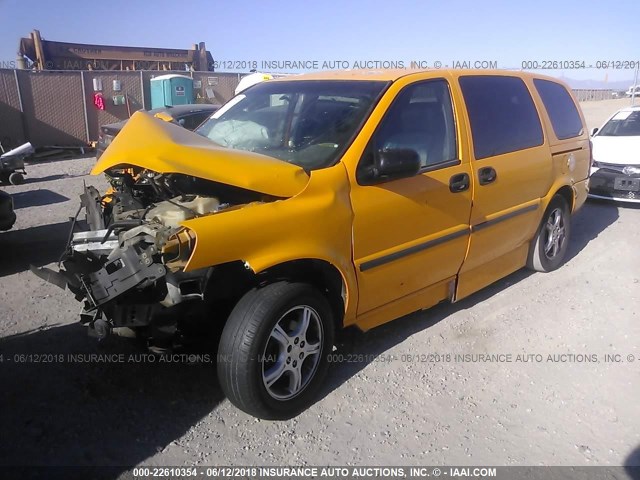 1GBDV13W47D168899 - 2007 CHEVROLET UPLANDER INCOMPLETE ORANGE photo 2