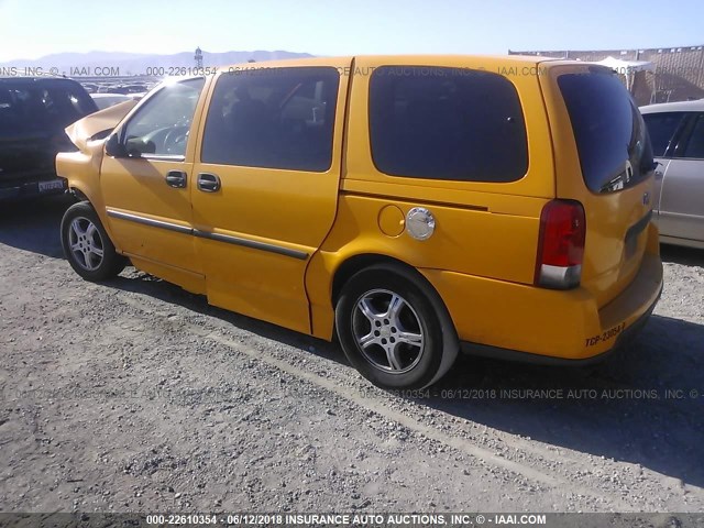 1GBDV13W47D168899 - 2007 CHEVROLET UPLANDER INCOMPLETE ORANGE photo 3