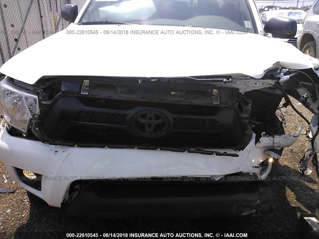 5TFJU4GN1CX028743 - 2012 TOYOTA TACOMA DOUBLE CAB PRERUNNER WHITE photo 6