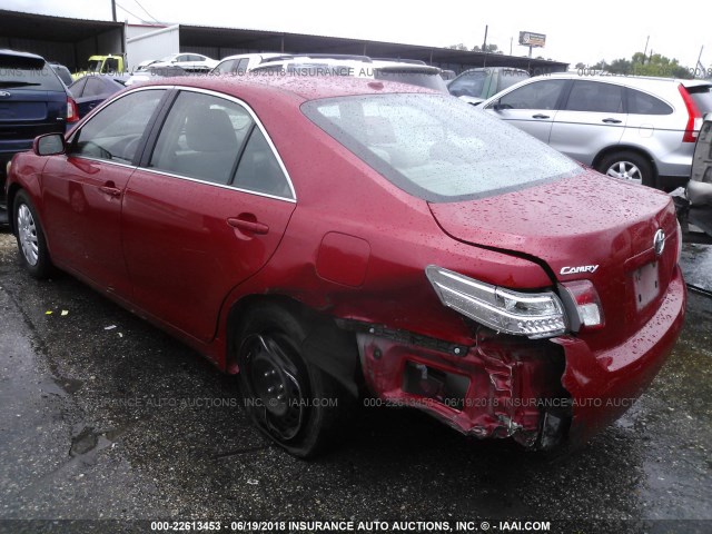 4T1BF3EK3BU743357 - 2011 TOYOTA CAMRY SE/LE/XLE 红色 照片 3