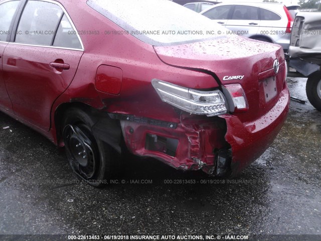 4T1BF3EK3BU743357 - 2011 TOYOTA CAMRY SE/LE/XLE 红色 照片 6