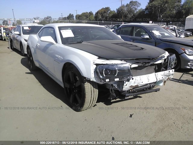 2G1FT1EW5E9124839 - 2014 CHEVROLET CAMARO 2SS WHITE photo 1