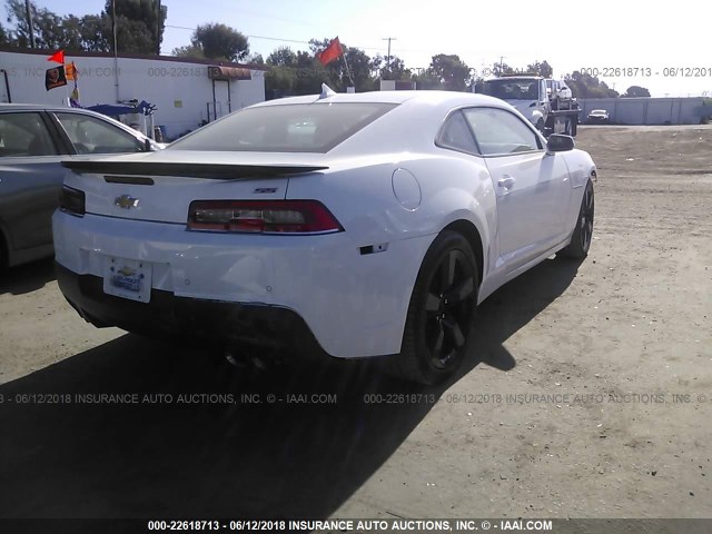 2G1FT1EW5E9124839 - 2014 CHEVROLET CAMARO 2SS WHITE photo 4