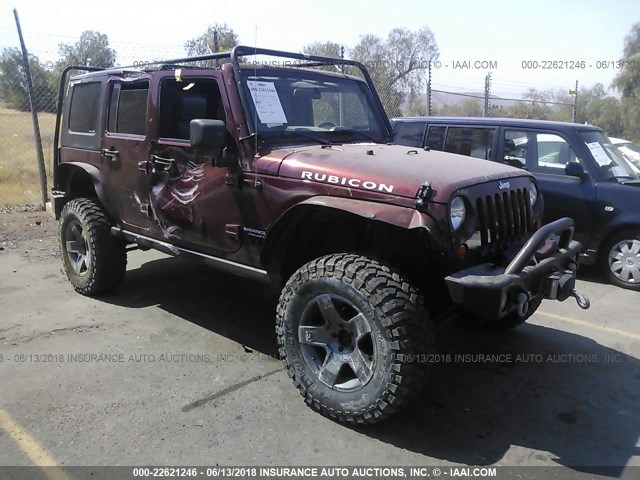 1J4GA69198L527341 - 2008 JEEP WRANGLER UNLIMITE RUBICON RED photo 1