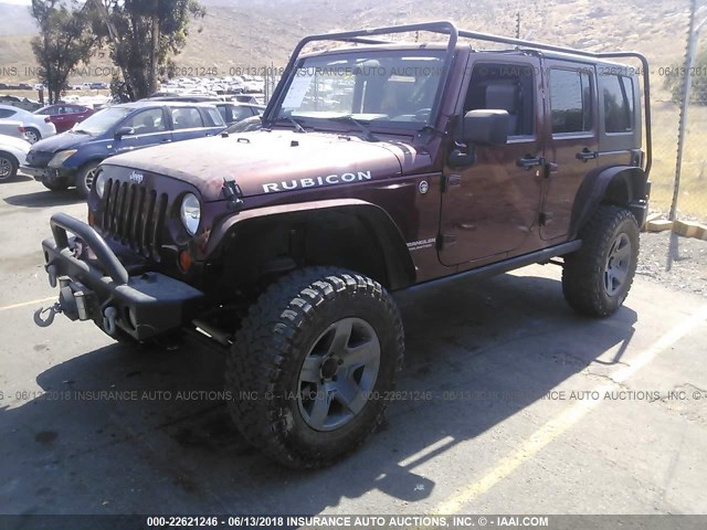 1J4GA69198L527341 - 2008 JEEP WRANGLER UNLIMITE RUBICON RED photo 2