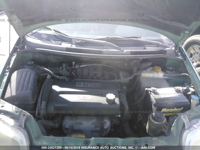 KL1TD52664B247833 - 2004 CHEVROLET AVEO GREEN photo 10