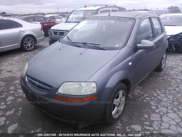KL1TD66627B763689 - 2007 CHEVROLET AVEO LS GRAY photo 2