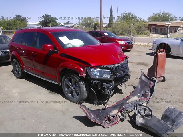 3C4PDCGG7GT107969 - 2016 DODGE JOURNEY CROSSROAD RED photo 1