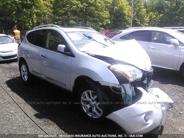 JN8AS5MV1DW128210 - 2013 NISSAN ROGUE S/SV SILVER photo 1