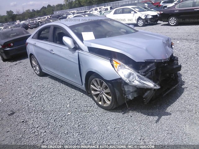 5NPEC4AC2CH464329 - 2012 HYUNDAI SONATA SE/LIMITED Light Blue photo 1