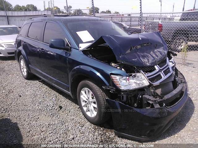 3C4PDCBB4DT568022 - 2013 DODGE JOURNEY SXT BLUE photo 1