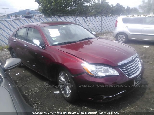 1C3CCBCG2CN300661 - 2012 CHRYSLER 200 LIMITED RED photo 1