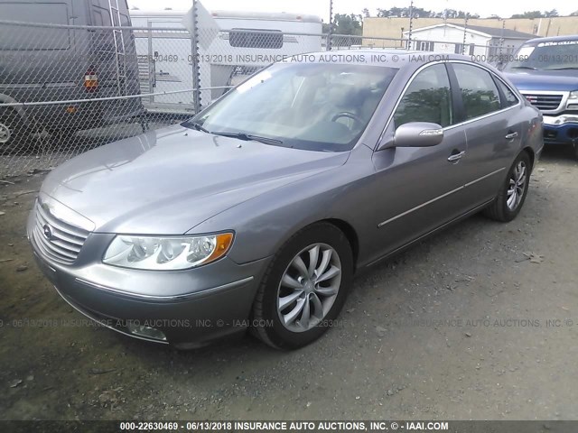 KMHFC46F67A147248 - 2007 HYUNDAI AZERA SE/LIMITED GRAY photo 2