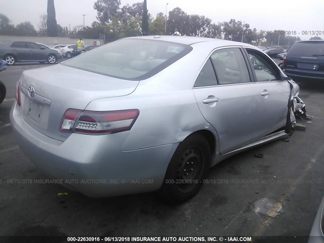 4T4BF3EK4AR006687 - 2010 TOYOTA CAMRY SE/LE/XLE 银色 照片 4