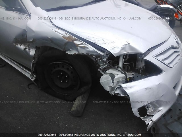 4T4BF3EK4AR006687 - 2010 TOYOTA CAMRY SE/LE/XLE 银色 照片 6