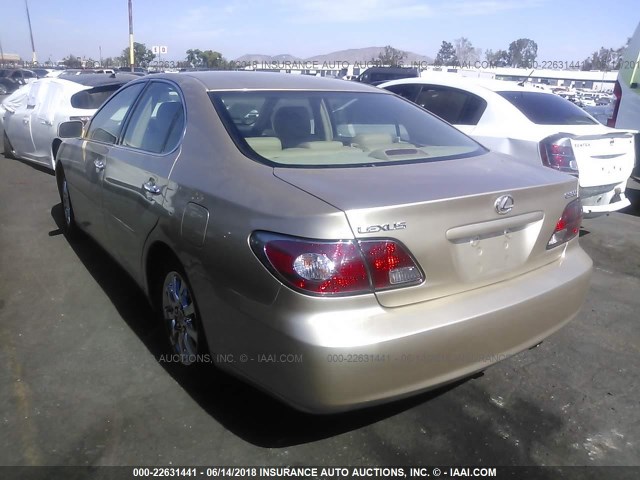 JTHBF30G930147040 - 2003 LEXUS ES 300 GOLD photo 3