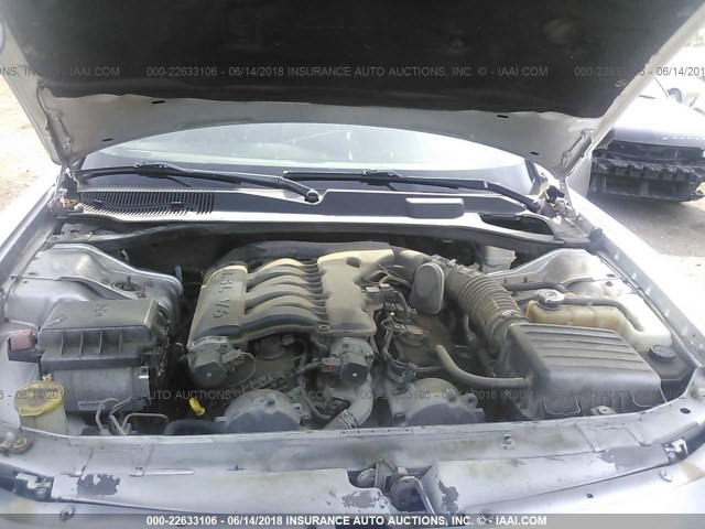 2B3KA43G87H755586 - 2007 DODGE CHARGER SE/SXT SILVER photo 10