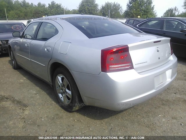 2B3KA43G87H755586 - 2007 DODGE CHARGER SE/SXT SILVER photo 3