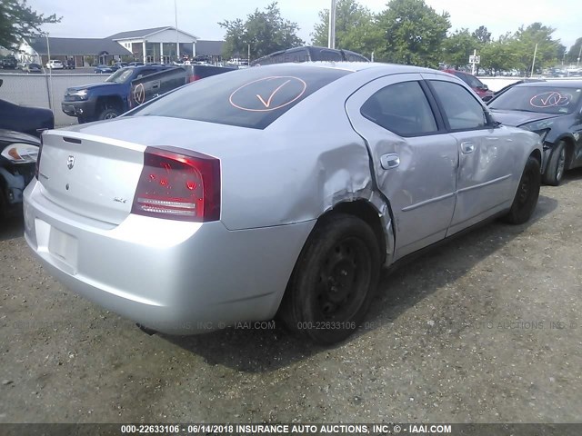 2B3KA43G87H755586 - 2007 DODGE CHARGER SE/SXT SILVER photo 4