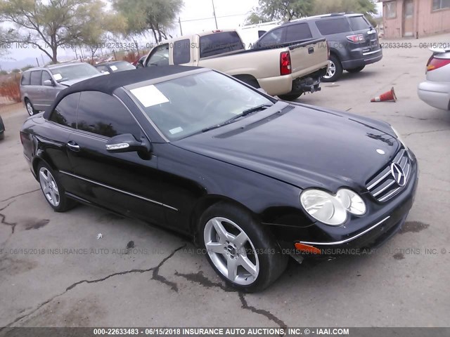 WDBTK72F37T077969 - 2007 MERCEDES-BENZ CLK 550 BLACK photo 1