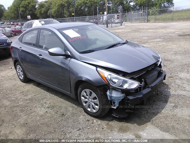 KMHCT4AE2GU016656 - 2016 HYUNDAI ACCENT SE SILVER photo 1