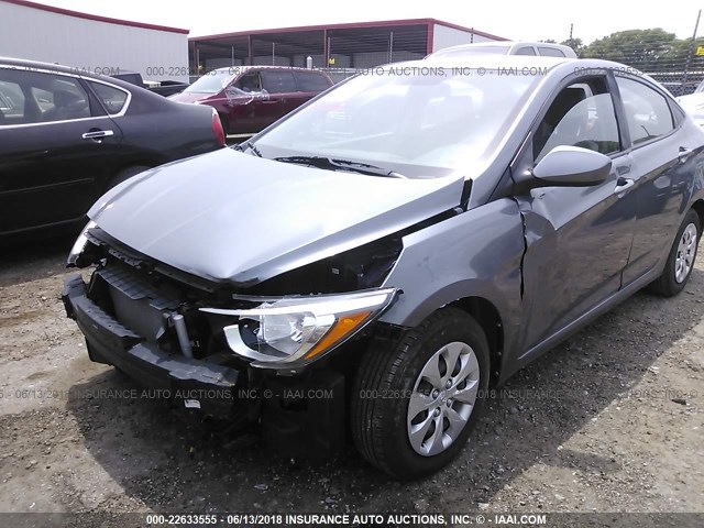 KMHCT4AE2GU016656 - 2016 HYUNDAI ACCENT SE SILVER photo 6