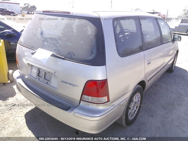 JHMRA3846WC005383 - 1998 HONDA ODYSSEY LX/EX TAN photo 4