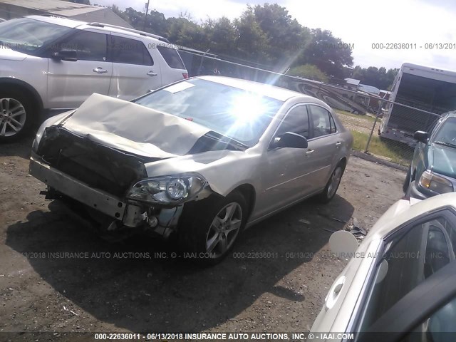 1G1ZB5EB1AF302591 - 2010 CHEVROLET MALIBU LS 棕色 照片 2